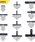 Matte Black Silicone Vacuum Hose Kit 10 Ft With 6 Pieces And 12 Sizes Includes All The Right Sizes For Vacuum Lines connectors view