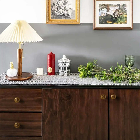 Four Pack Solid Brass Pumpkin Cabinet Knobs For Kitchen Drawers And Dressers Vintage Antique Copper Hardware That Hits Different On Modern Home Styles on a stylish cabinet.