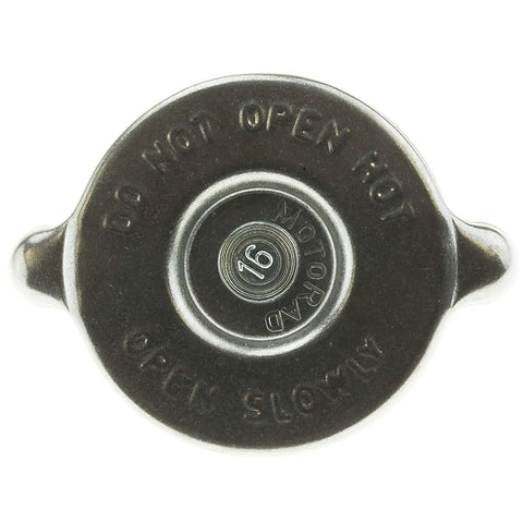 Radiator Cap T-16 Fits Ram 1500 97-10 And 12-23, 2500 94-10 And 12-18, 3500 94-09 And 13-18, metallic radiator cap top view
