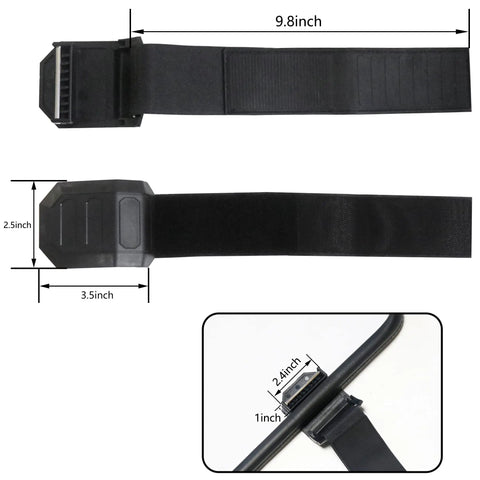 UTV Windshield Mount Clamps Straps Kit 4 Pack Fits 1 To 2 Inch Roll Bars Front Windshield Mounts With Adjustable Straps