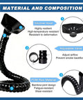 Pro Grade Solder Smoke Purifier Exhaust Pipe With 360 Degree Laser Fume Extractor including silicone hood and adjustable valve
