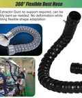 Adjustable Articulating Exhaust Arm With Smoke Hood For Welding Fume Extractor Dust Collection Badass 360 Flex Build showing flexible duct hose design.