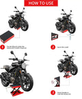 Step-by-step guide using 1100Lb Motorcycle Lift Scissor Jack With Steel Wide Deck For Cruisers Dirt Bikes And ATVs Beefy Heavy Duty Bike Hoist