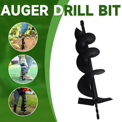 Beefy Heavy Duty Garden Auger Drill Bit 6 By 31.5 Inches Spiral Earth Auger For Post Holes Umbrella Holes And Landscaping display