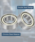 Double seal 699ZZ deep groove ball bearings 9x20x6mm, chrome steel, ABEC5 for electric motors, RC cars, drones, durable precision.