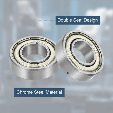 Double seal 699ZZ deep groove ball bearings 9x20x6mm, chrome steel, ABEC5 for electric motors, RC cars, drones, durable precision.