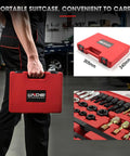 49 Piece Thread Repair Tool Set For Chasing And Restoring SAE And Metric Threads Pro Grade Heavy Duty Automotive Workhorse For