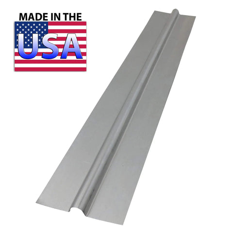 American Made Aluminum U Channel Heat Transfer Plates For Half Inch PEX Radiant Heating System Built Tough Two Foot Length Durable Silver Finish