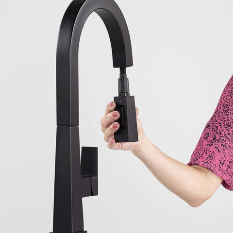 Flow Max Pull Down Kitchen Faucet With Flexible Head For RVs And Homes Durable 304 Stainless Steel Build Easy Toggle Control