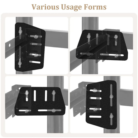 Heavy Duty Bed Frame Connector Plates Secure Headboard Tough No Sweat Assembly Screw Mount Brackets for various uses.