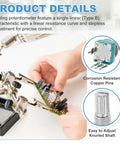 10 Pack RK097N B5K Potentiometer 3 Pin Linear Rotary Sealed Potentiometer 5K Ohm with 15mm Knurled Shaft in use