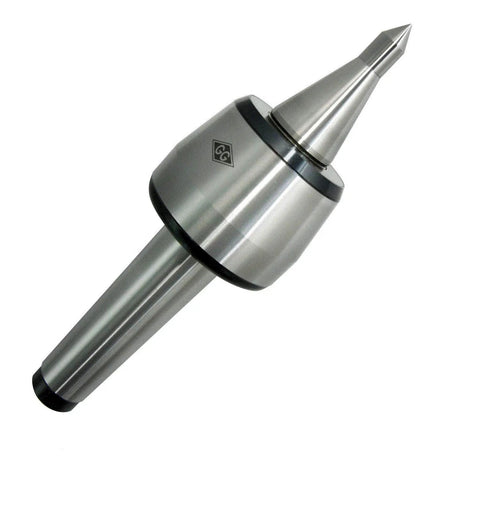 MT5 CNC High Speed Live Center Extended A Type Point For Boss Level Precision Machining With Heat Treated Shaft HRc 60 Plus Minus 2 0.003mm TIR 0.0001 In 3000 RPM Max Triple Bearing Lip Seal And Deflected Shield
