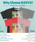 Comparison of DTF Transfer Film Kit With Smart Printing Pad on black and red shirts showing ink adhesion and vibrant colors.