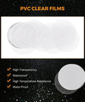 Grab These One Hundred Sets Of Thirty Two Millimeter Button Maker Supplies With Smooth Matte Metal Back Caps Ideal For Building Custom Badges On The Fly Without Any Extra Fuss Or Complications - PVC clear films, high transparency.