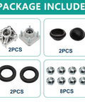 Package contents of 2 Pack Front Wheel Hubs For Yamaha Golf Carts Fits G2 G8 G9 G14 G16 G19 G22 G29 Drive Models