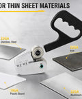 Handheld Metal Plate Cutter For Quick Clean Cuts No Power Needed Portable Sheet Metal Cutter With Non Slip Grip Handle