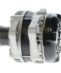 Top Tier Alternator Pumping Out Smooth Cranking Power And Built Tough Reliability Compatible With Toyota 4Runner FJ Cruiser And Tundra Models Rocking A 4.0 Liter Engine For Painfree Installation And Daily Grind, showing side view of metallic alternator with black components.