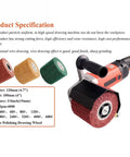 Product Specification for Heavy Duty 120mm Nylon Wire Polishing Wheel With 100x19mm Burnishing Drum Brush for polishing metals.
