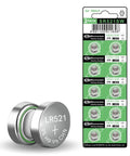 Top Shelf Eighty Pack Of One Point Five Volt Alkaline Button Watch Batteries Covers Every Ag And Lr Size You Need For Quick Fixes On Watches Remotes And Gadgets, featuring LR521 alkaline batteries.