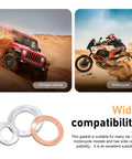 Pro Grade 100 Piece Oil Drain Plug Gasket Set With Anti Leak Heat Resistant Crush Washers, 5 sizes shown for vehicles