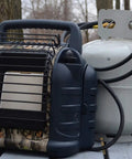 12,000 BTU Portable Propane Radiant Heater For Camping And Hunting Heats Up To 300 Sq Ft Camouflage Finish with gas tank