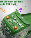 Control panel of Large Flatbed Semi Truck Toy With Two Tractors Friction Powered Farm Transport Vehicle with light and sound features