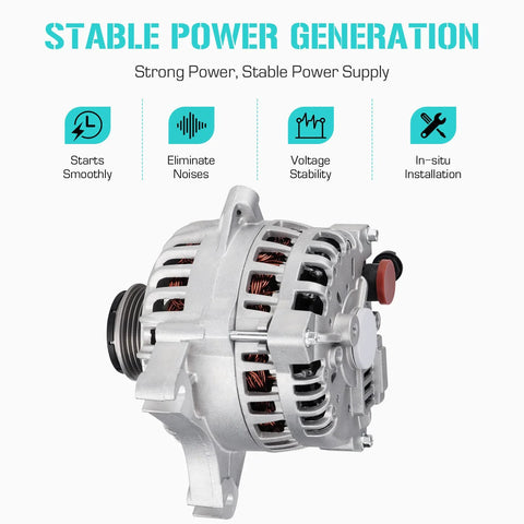 Beefed Up Replacement Alternator For Expedition 4.6L 5.4L 2003 2004 And Navigator 5.4L 2003 2004 12V Output Easy Install