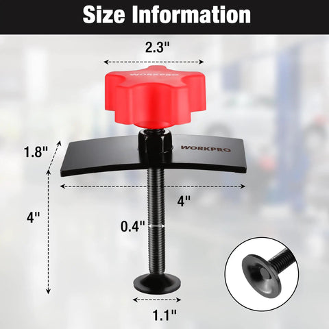 Brake Pad Spreader And Caliper Tool For Cars And Light Trucks With 360 Degree Swivel Joint Piston Compressor with size dimensions