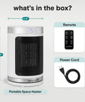 Smart 1500W Space Heater With WiFi Thermostat Remote And 12 Hour Timer Delivers Fast Even Indoor Heat For Living Rooms And Offices