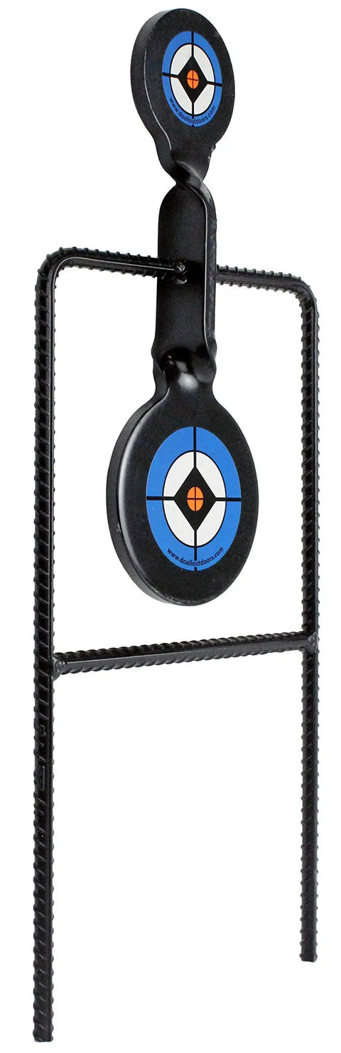 Beefy Handgun Rebar Spinner Steel Target For 9mm Through .45 Caliber Pistols, 3/8 Inch Steel With Powder Coat, durable outdoor target