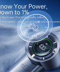 Turbo Handheld Fan With 100 Speed HD Digital Display Real Time Wind Gear And Battery Percentage Shows Your Power Level On The Fly