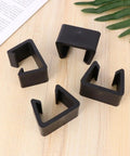 Wide Rattan Sofa Clips 4 Pack Couch Connectors for Sectional Sofas on wooden surface