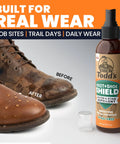 Waterproof Shoe Protector Spray For Leather Suede And Nubuck Non Aerosol 6oz Shield That Repels Water Rain Spills And Stains Safe