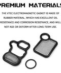 Premium VVT VTEC Solenoid Gasket And Valve Cover Set With Spool Valve Filter Screen For 2002 2015 Honda Civic