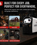 200 Amp Stick Welder 2 In 1 Portable Welding Machine Dual Voltage for DIY, farm work, fence repairs, garage maintenance.