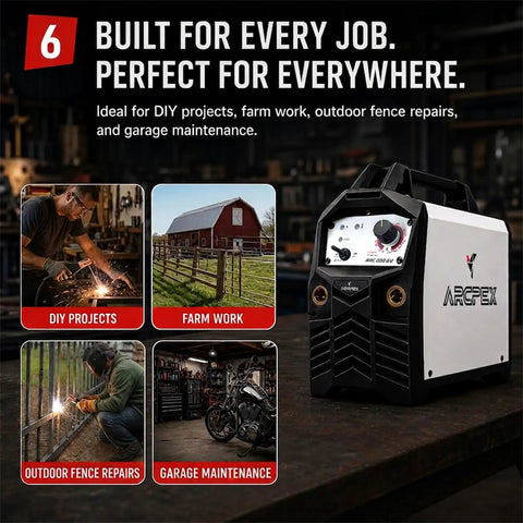 200 Amp Stick Welder 2 In 1 Portable Welding Machine Dual Voltage for DIY, farm work, fence repairs, garage maintenance.