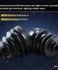 Ozone-proof boots for Beefy 4WD Front CV Axle Shaft Assembly Replacement 60 1345 2 Piece Set For 2002 2009 Chevrolet Trailblazer GMC Envoy XL XUV Buick Rainier Oldsmobile Bravada 2003 2008 Fits 4WD Models Only