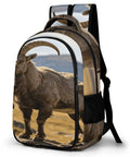 Alpine Wild Horned Goat Print Backpack For Unisex Large Capacity Daypack Made Of Durable Polyester Breathable And Easy To Clean