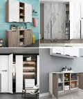 Living space with furniture showcasing Hidden Cabinet Handle For Drawers And Doors Curved Aluminum Alloy Pull Concealed Door Knob Black Finish