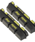 FlashPro Black Prince Rim Brake Pads 4 Pack For Carbon And Aluminum Rims with strong braking grip, SwissStop branding