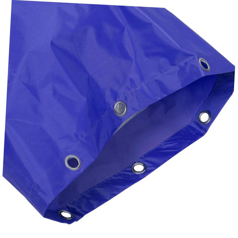 Heavy Duty Janitorial Cart Bag For Cleaning Crew Spacious Canvas Organizer For Housekeeping Gardens And Factories Replacement Bag Built Tough Interior Storage And Reusable Design blue canvas bag with metal grommets