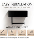 Toilet Paper Holder With Shelf And Storage Black Wall Mount Bathroom Organizer With Built In Phone Shelf easy installation