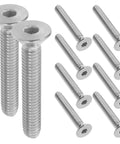 Heavy Duty Stainless Steel Flat Head Socket Screws 5/16-18 Full Thread Cap Screws For Furniture And Racks Built Tough Durable Fasteners