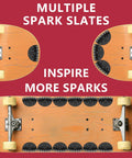 Multiple black skateboard spark plates on deck for Skateboard Spark Plate For Bold Tricks And Daring Rides Black Elevate Your Ride