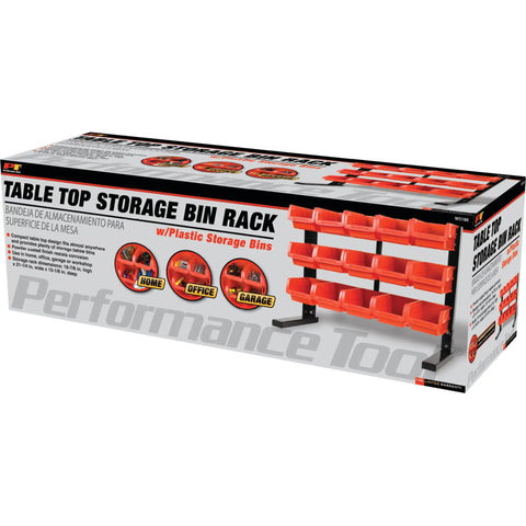 Heavy Duty 15 Bin 3 Tier Table Top Storage Organizer Rack With Wall Mount Brackets Removable Bins Powder Coated Steel box