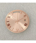 30.8mm Watch Dial And Hands Kit With Single Calendar Sunray Dial For 8285 Movement Replacement And Upgrade In Rose Gold