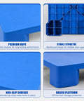 Beefy Heavy-Duty Plastic Pallet for Basement and Garage Storage HDPE Stackable Floor Pad with stability features