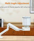 Heavy Duty Nail Dust Collector Vacuum Fan With Washable Filter For Salon And Home Use, adjustable multi-angle arm design.