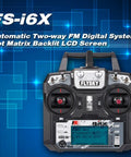 FS-i6X 10CH 2.4GHz RC Transmitter Remote Controller With FS-X6B Receiver For Drones Planes And Helis AFHDS 2A Tech