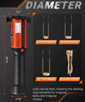 Induction Bolt Removal Kit With 1300W 110V Power showing dimensions and coil sizes for automotive DIY and metal fixes